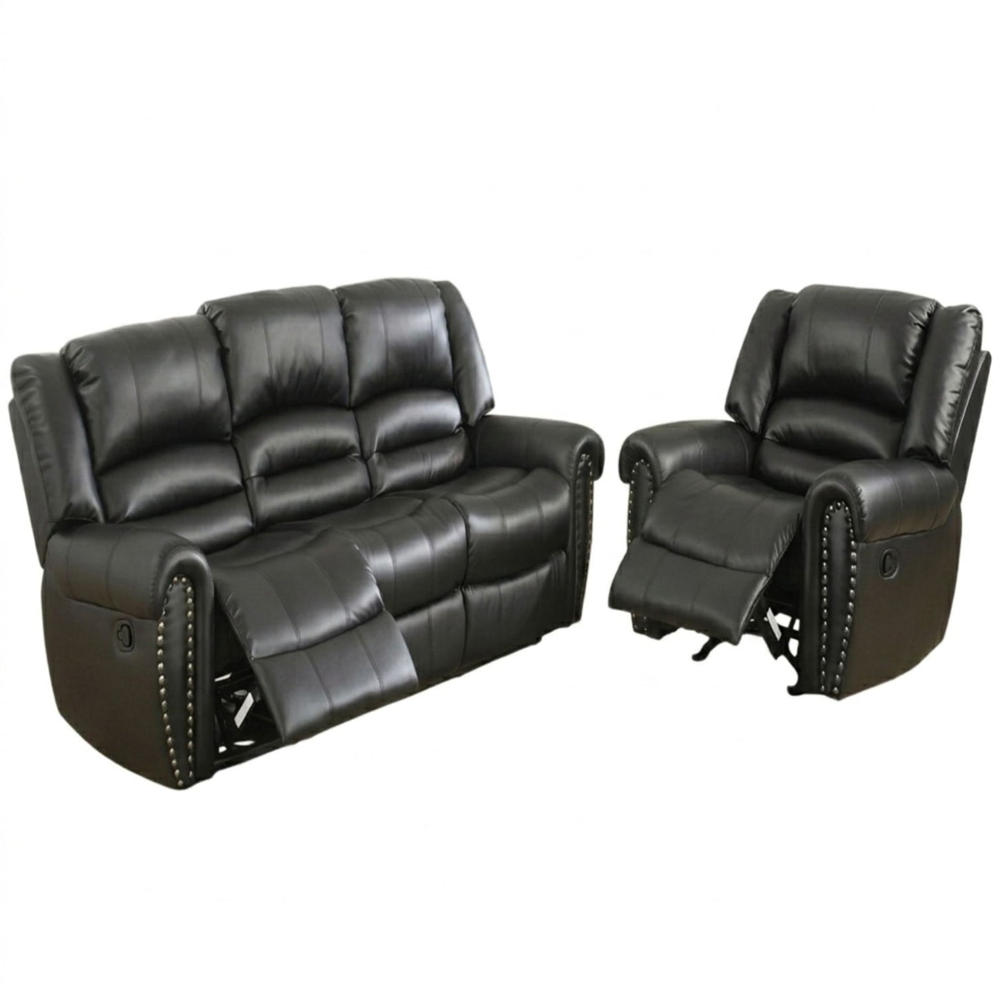 Modern Living Room Set With Nailhead Trim Home Essentials
