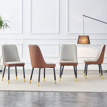 Modern Dining Chair With Metal Leg Home Essentials