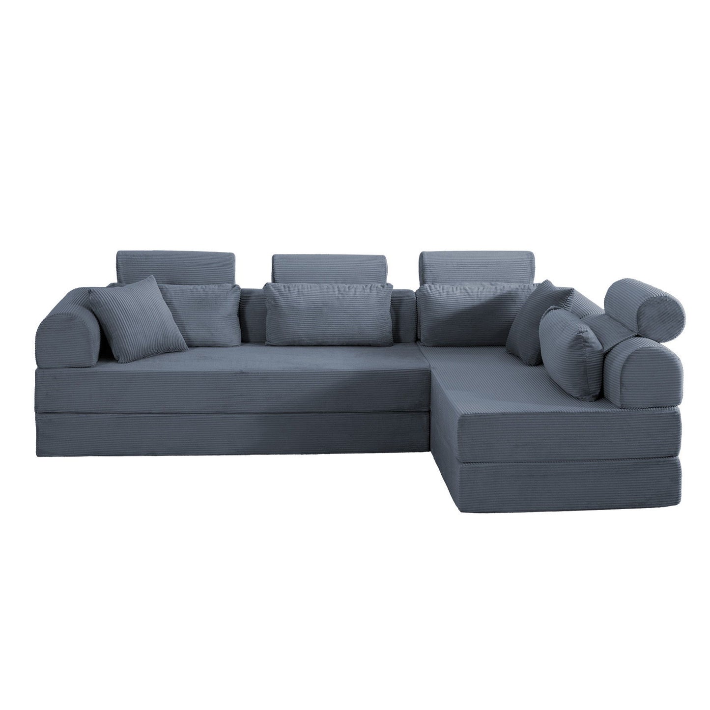 Modern L-Shape Modular Sectional Sofa, Compressed Design Home Essentials