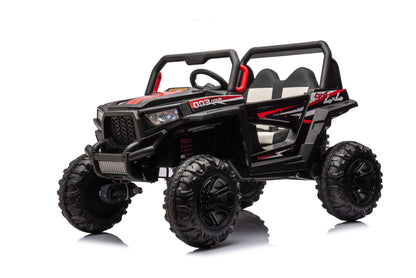 12V7A*1 30W*4 Four-Wheel Drive Leather Seat One Button Start, Forward And Backward, High And Low Speed, Music, Front Light, Power Display, Two Doors Can Open, 2.4G R / C, Seat Belt Four Wheel Absorber Daily Nest