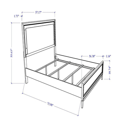 Almera - Bed Glitter Global Furniture USA