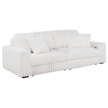Jacana - Corduroy Upholstered Dual Power Chaise Sofa Coaster Fine Furniture