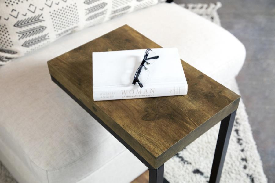 Beck - Engineered Wood C-Shape Sofa Side Table CoasterEveryday