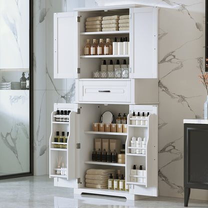 Bathroom Storage Cabinet With Multifunctional Storage Space, Drawer With Slide Rails, Adjustable Shelf Noble House