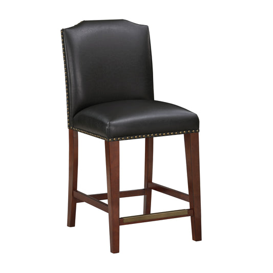 Blaire - Stationary Counter Stool With Nail Heads Home Essentials