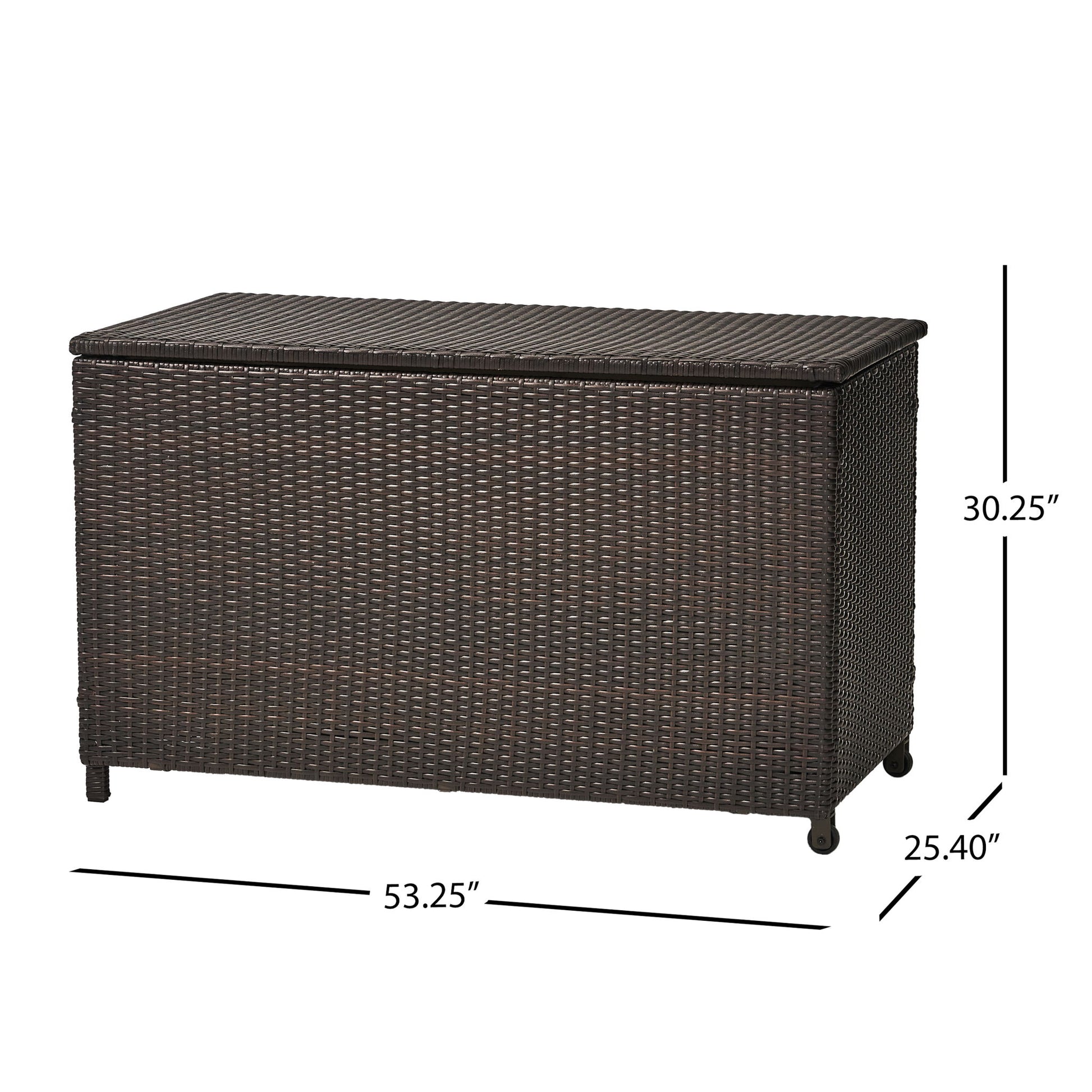 Blake - Wicker Cushion Box - Brown Multi Noble House