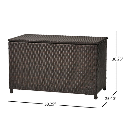 Blake - Wicker Cushion Box - Brown Multi Noble House