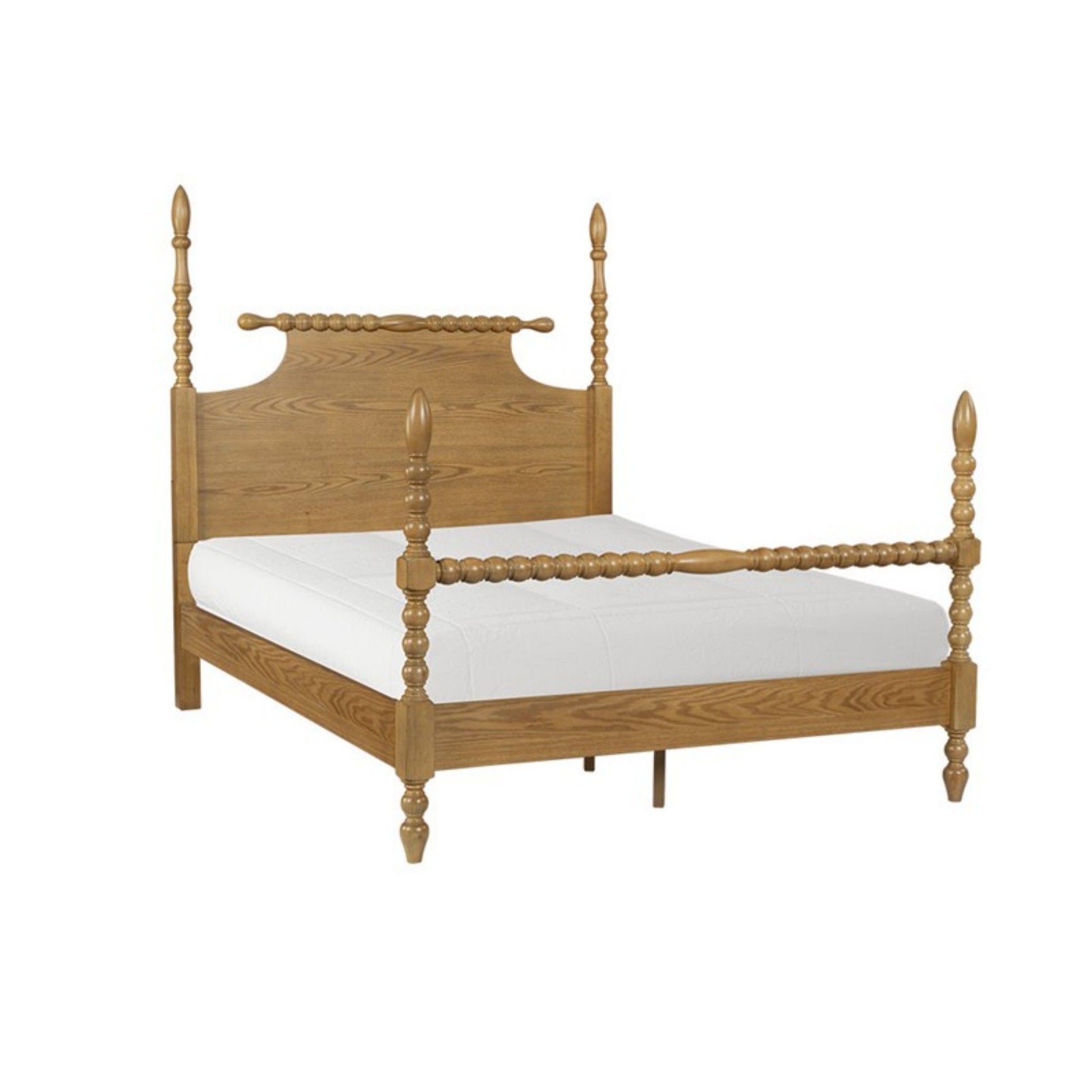 Queen Bed Turned Legs - Natural JLA