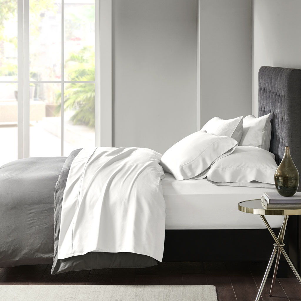 Split King 800 Thread Count Sheet Set - White Madison Park
