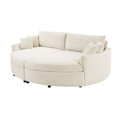 Oversized Double Chaise Lounge Sofa With USB Ports Hearth and Haven