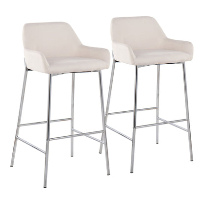 Daniella - Contemporary Fixed Height Bar Stool (Set of 2) Lumi Source