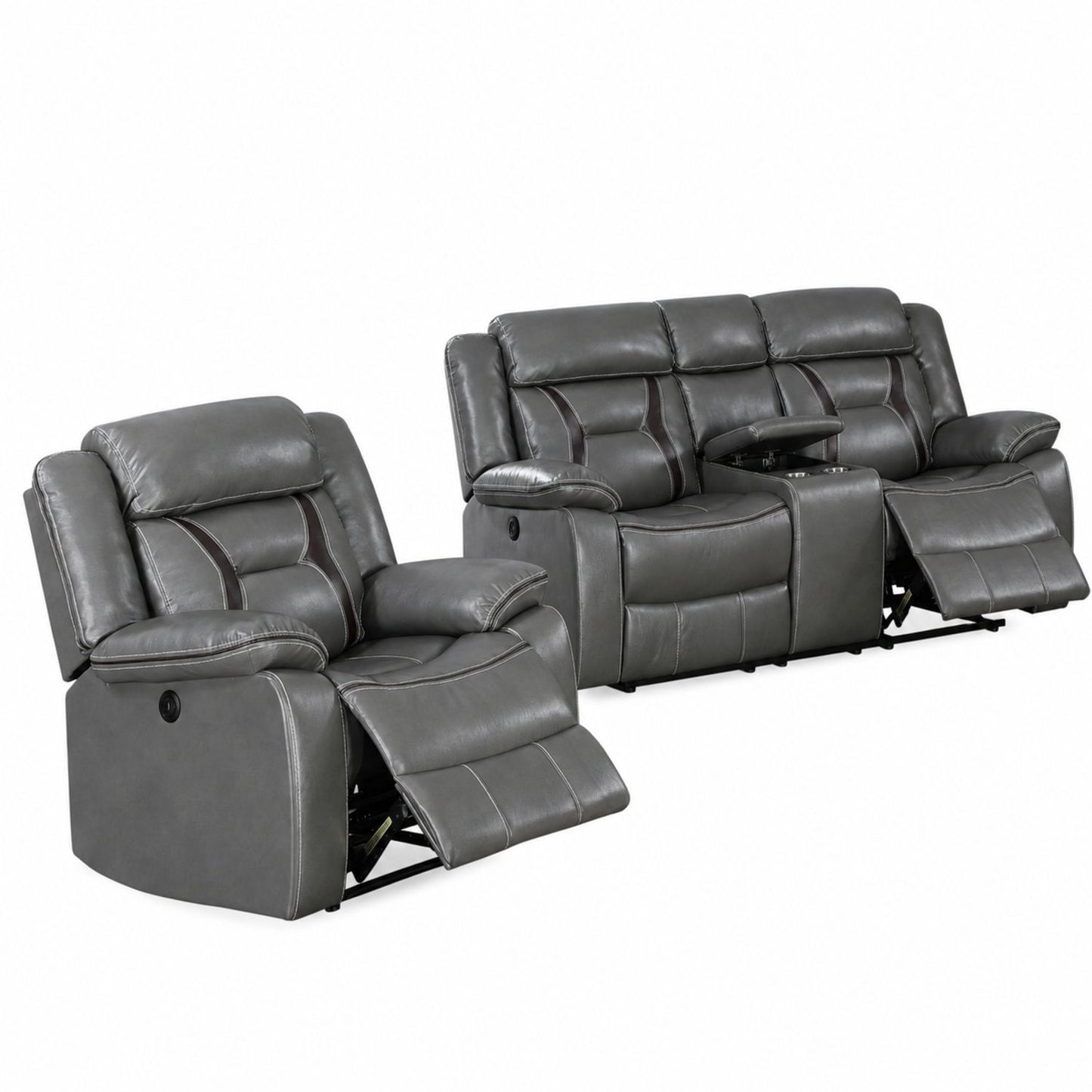 Living Room Set With Pillow Armrest And Tufted Backrest Home Essentials