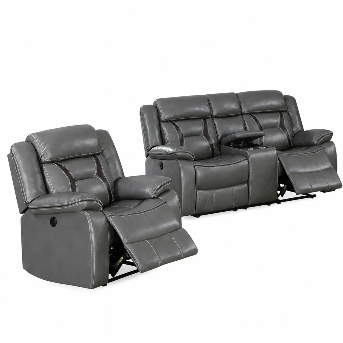 Living Room Set With Pillow Armrest And Tufted Backrest Home Essentials
