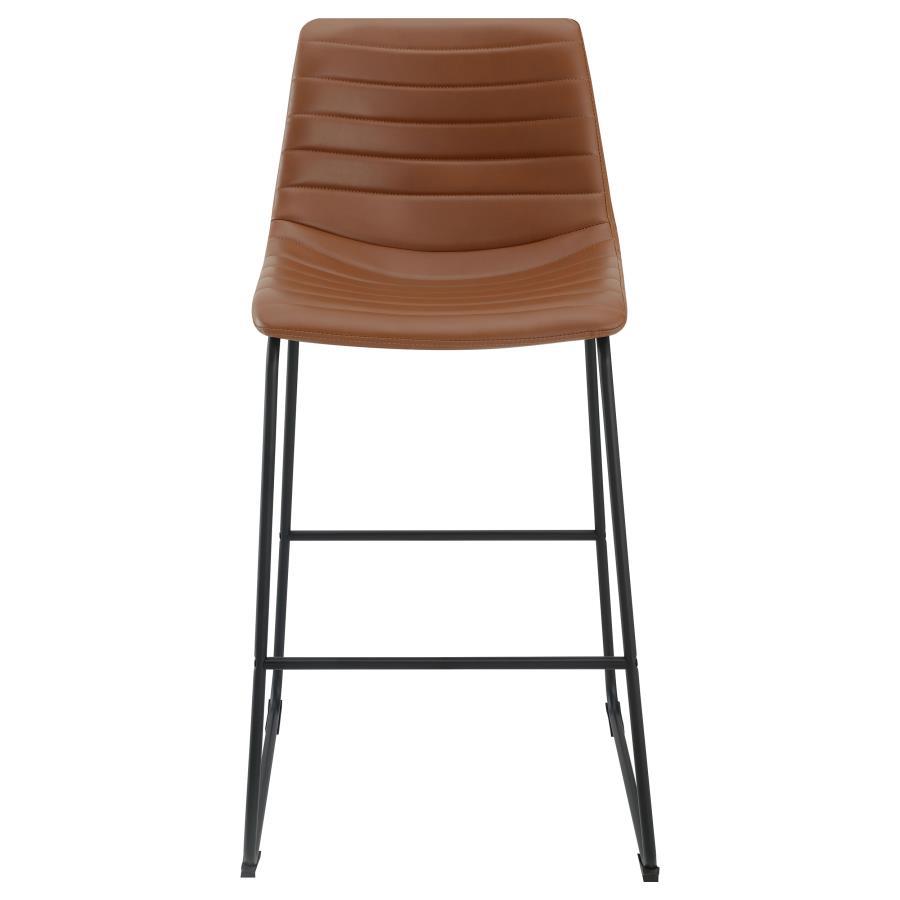 Zuni - Faux Leather Upholstered Bar Chair (Set of 2) CoasterEveryday