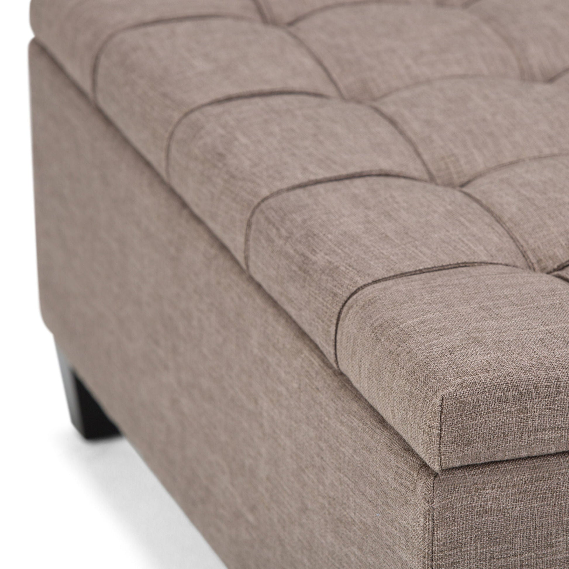 Harrison - Upholstered Coffee Table Storage Ottoman Simpli-Home