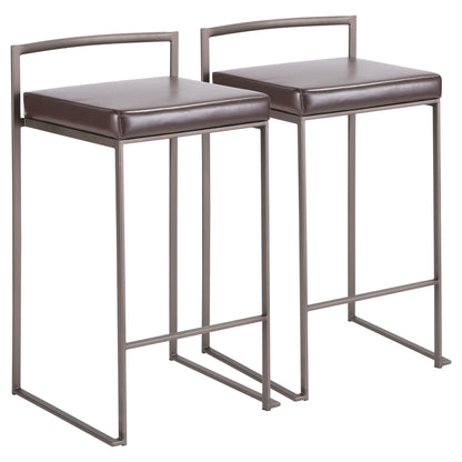 Fuji - Industrial Stackable Counter Stool Elegant Design Lumi Source
