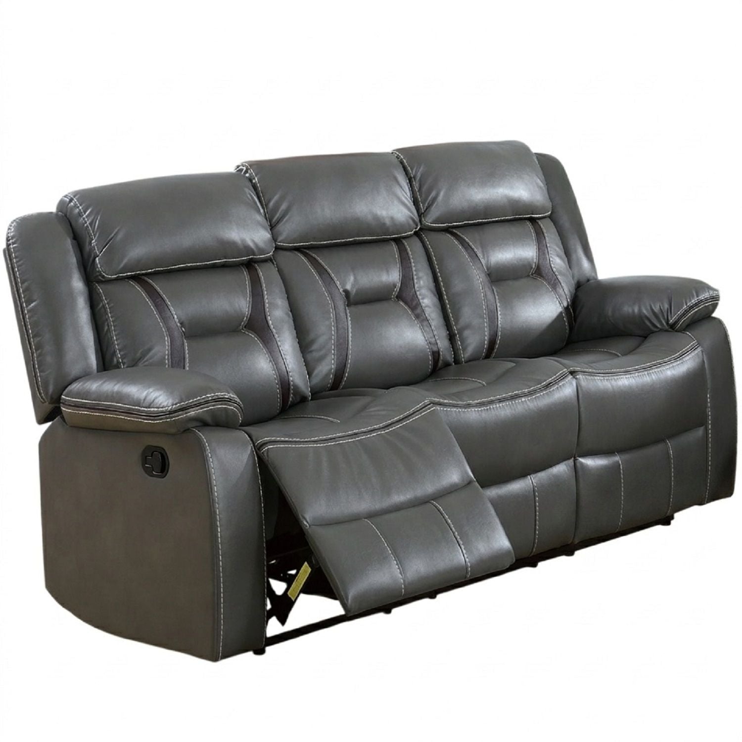 Modern Reclining Sofa With Pillow Arms And Headrest Home Essentials