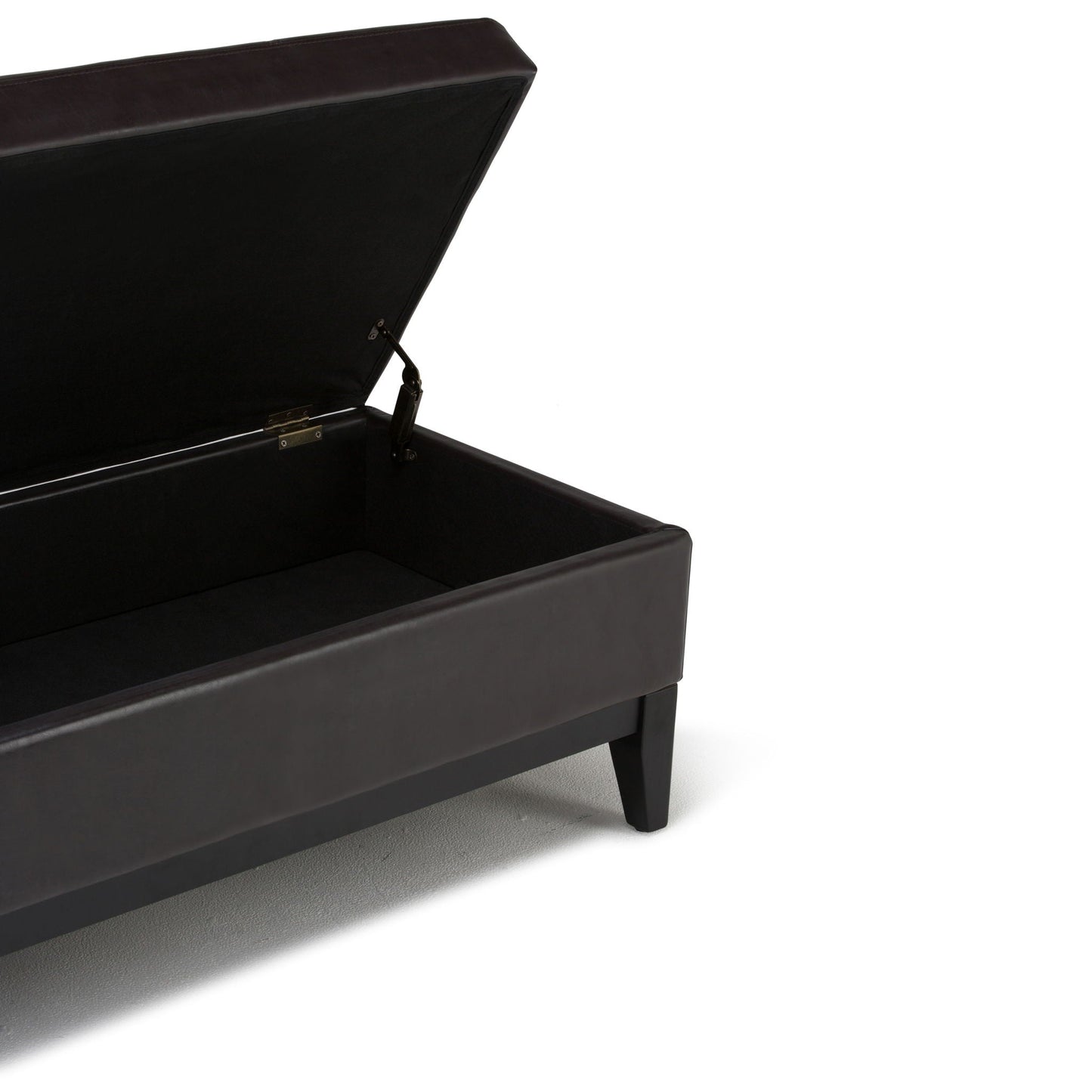 Oregon - Contemporary Storage Ottoman Bench With Tray Simpli-Home