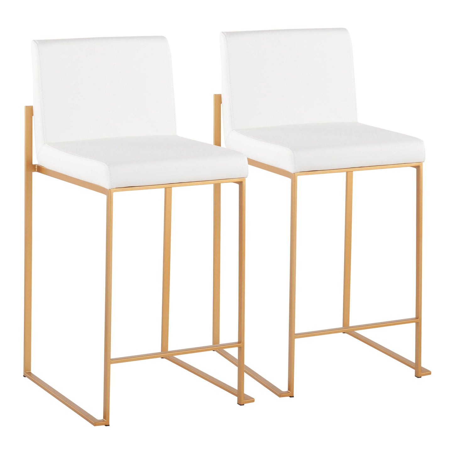 Fuji - Contemporary High Back Stylish Counter Stool Lumi Source