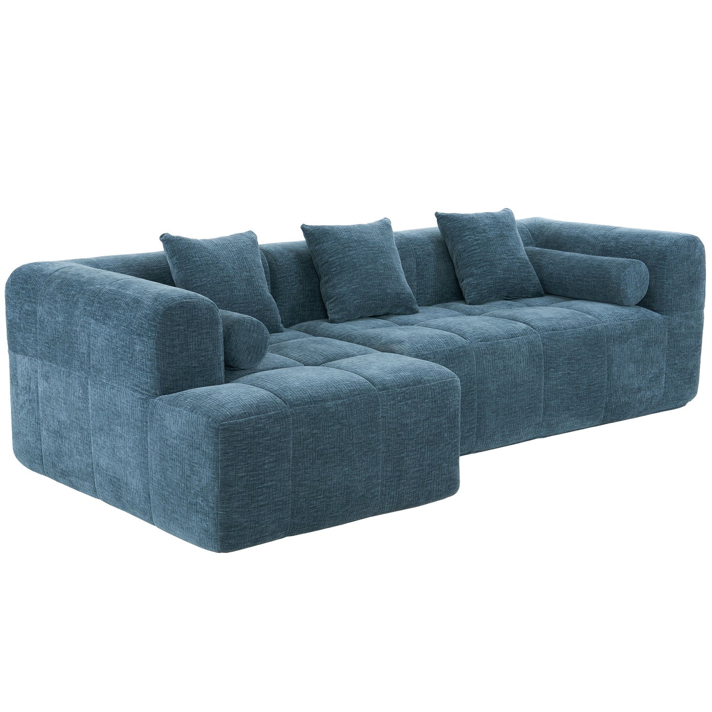 Sectional Free Combined Sofa With 2 Side Pockets Hearth and Haven
