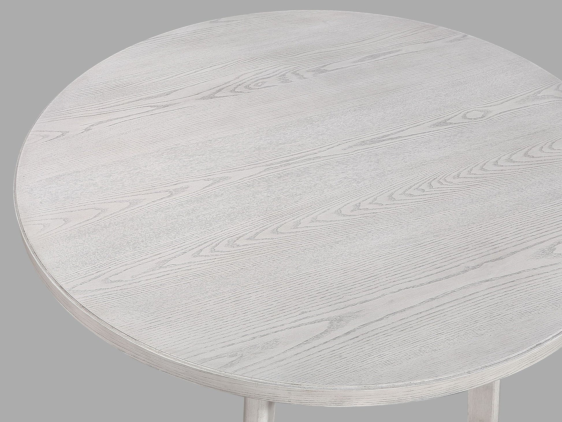 Blanche - Round Counter Height Table - Antique White Crown Mark