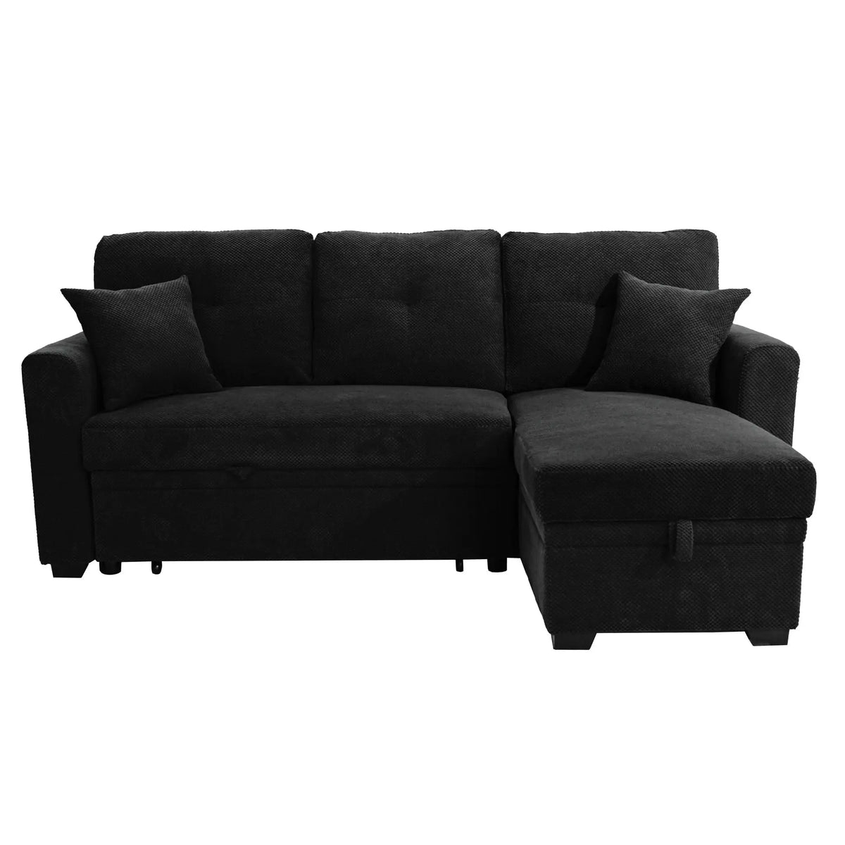 Sleeper Sectional With Pull Out Bed, Reversible Chaise Home Essentials
