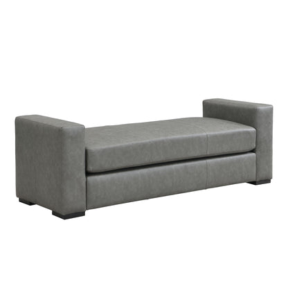 Ottoman With Unique Armrest Design For Living Spaces Noble House