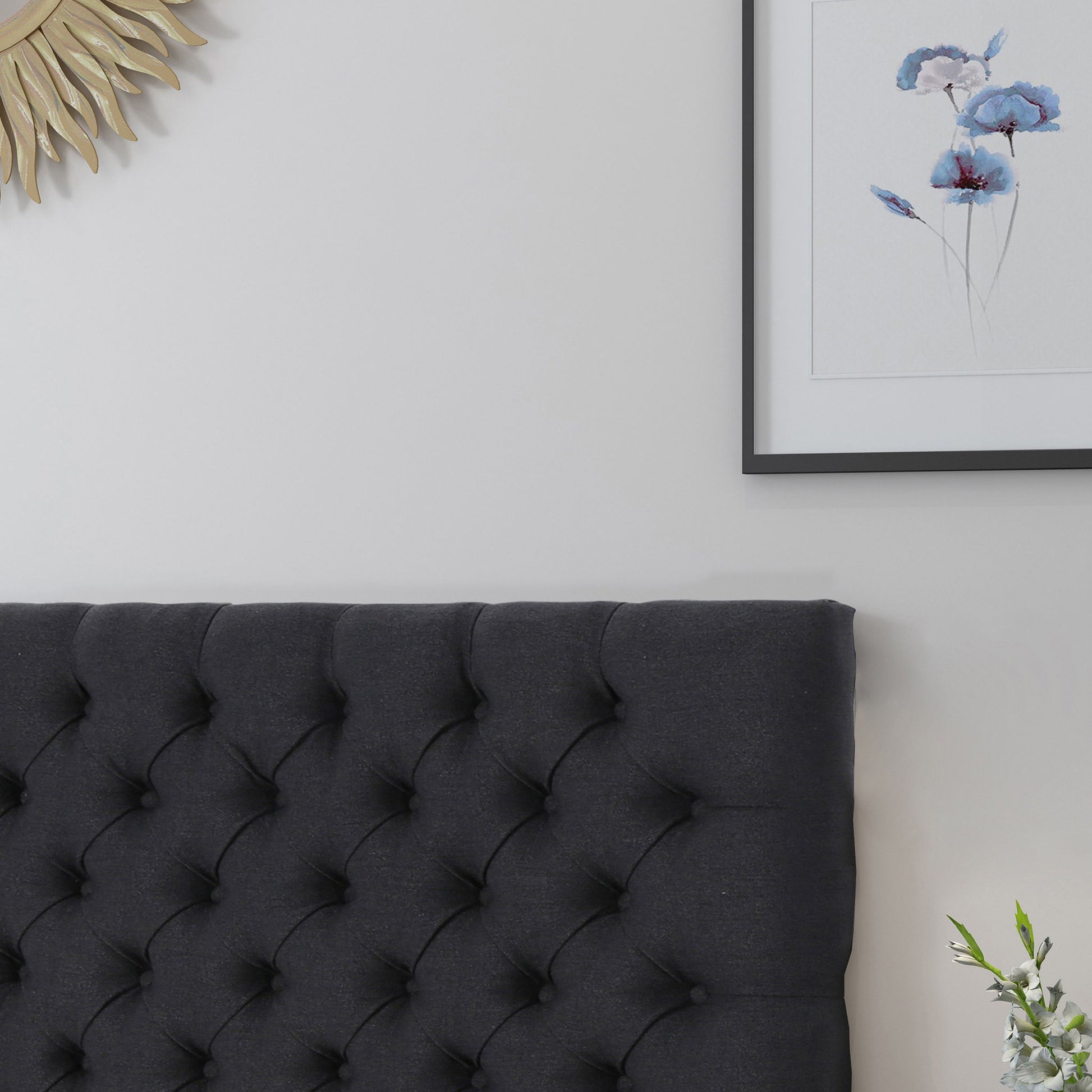 Annecy - Contemporary Upholstered Headboard Noble House