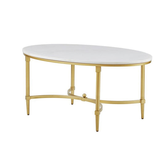 Bordeaux - Coffee Table - White / Gold JLA