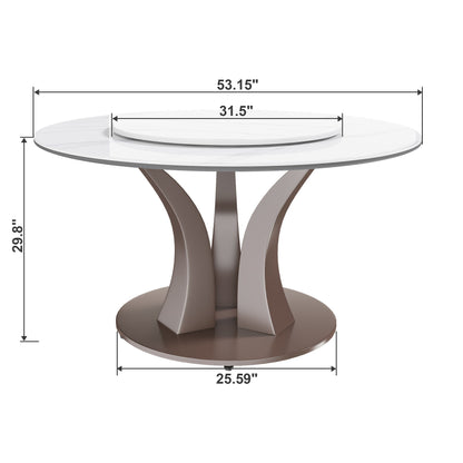 Table With Rotating Tray Scratch & Heat For Kitchen & Restaurant(Table Only - White Home Essentials