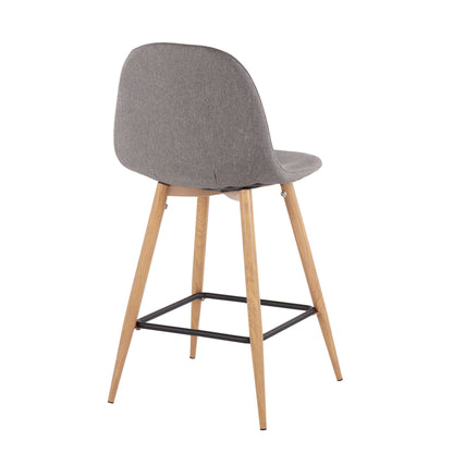 Pebble - Mid Century / Modern Counter Stool (Set of 2) Lumi Source