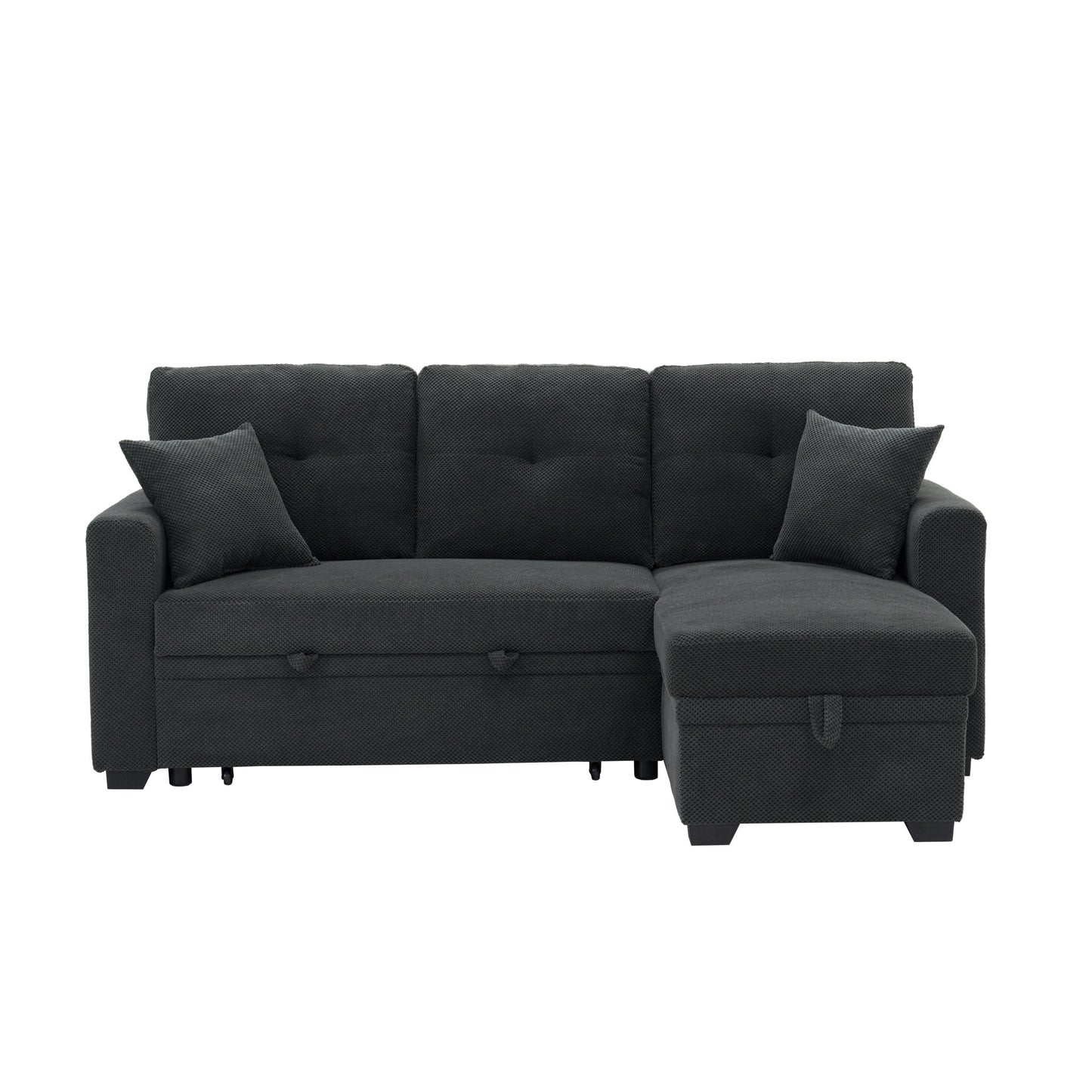 Sleeper Sectional With Pull Out Bed, Reversible Chaise Home Essentials