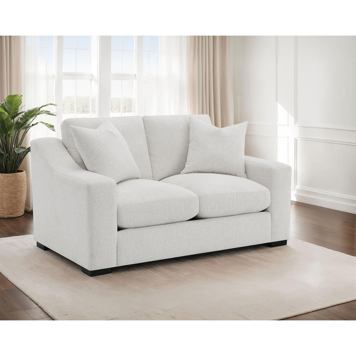 Chelan - Sloped Arm Loveseat Furniture Max