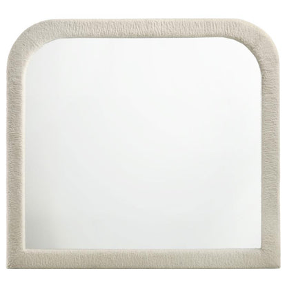 Sonya - Upholstered Bedroom Dresser Mirror - Ivory Coaster Fine Furniture