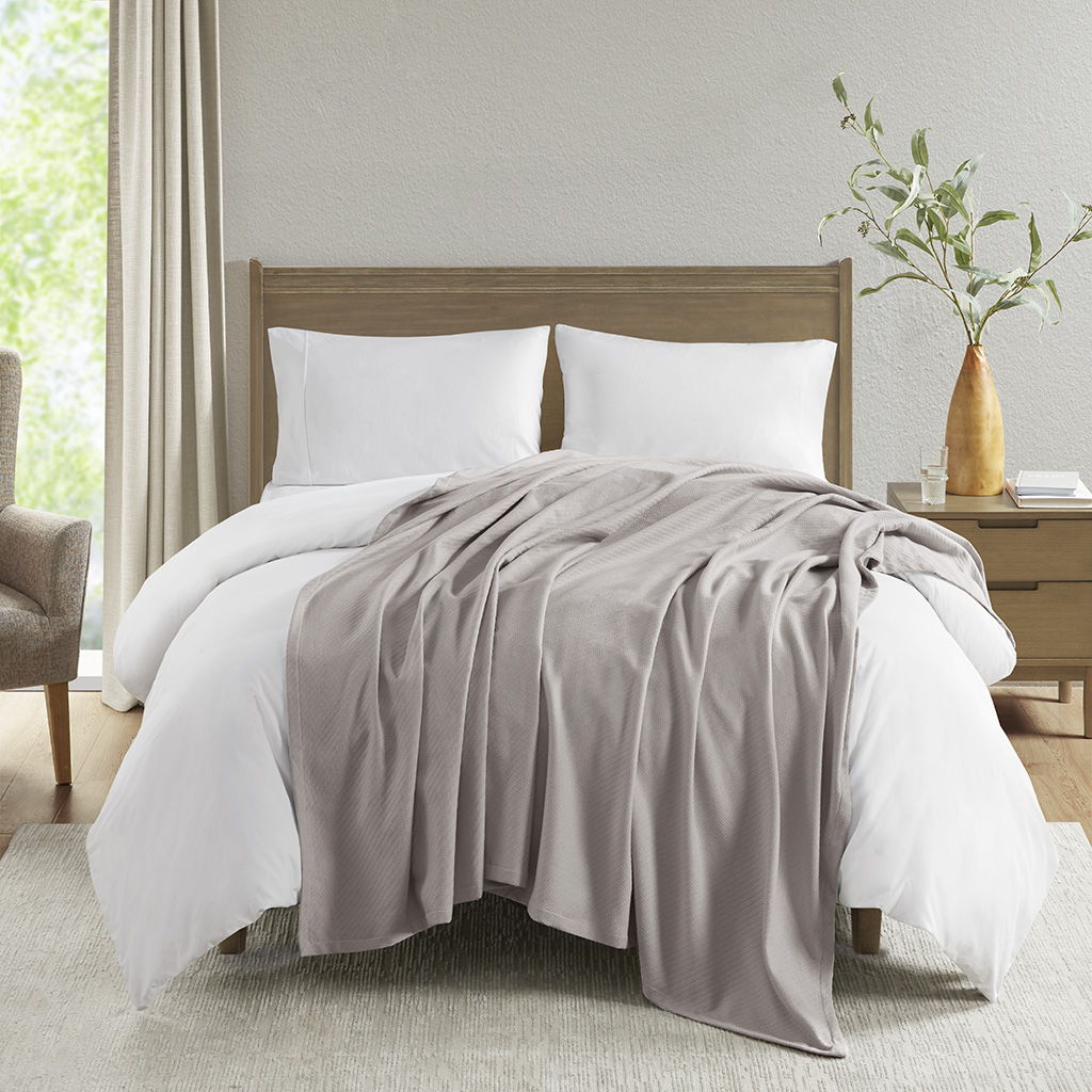 Twin Liquid Blanket - Gray Madison Park
