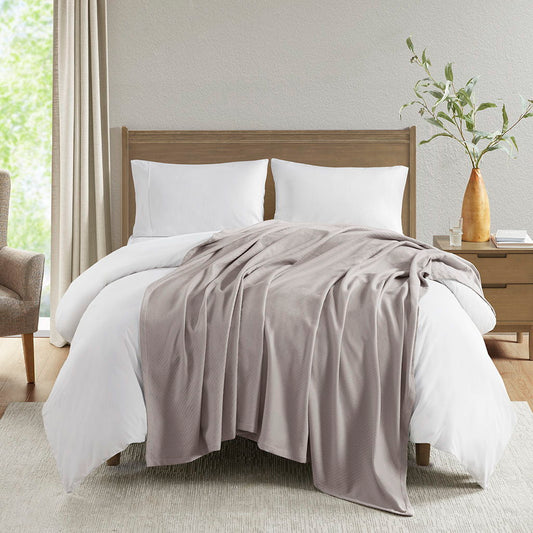 Twin Liquid Blanket - Gray Madison Park