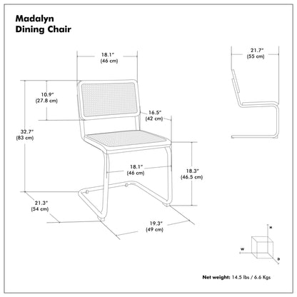 Madalyn - Dining Chair (Set of 2) - Brown Simpli-Home