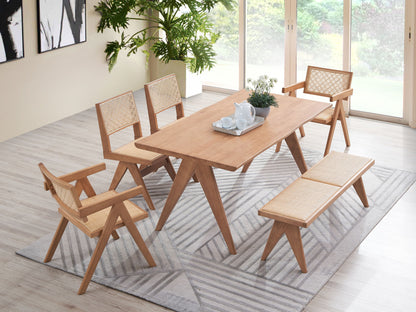 Velentina - Rattan Side Chair (Set of 2) - Natural Acme