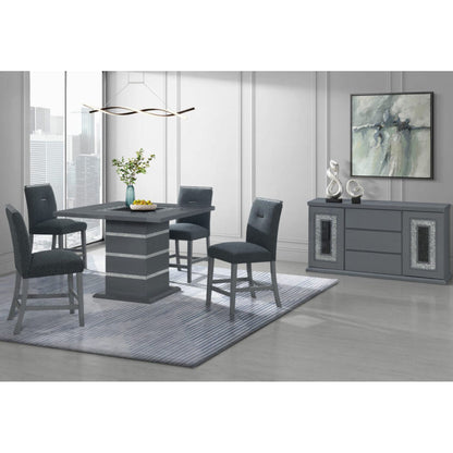 Ariya - Buffet With Clear Glass Inlay Global Furniture USA