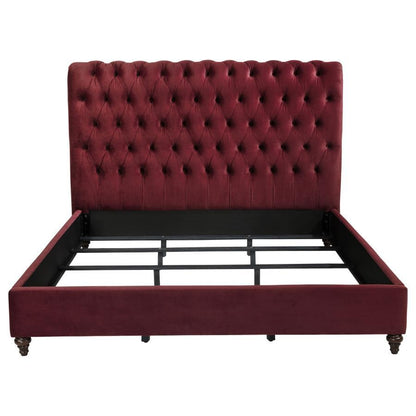 Devon - Upholstered Panel Bed CoasterEssence