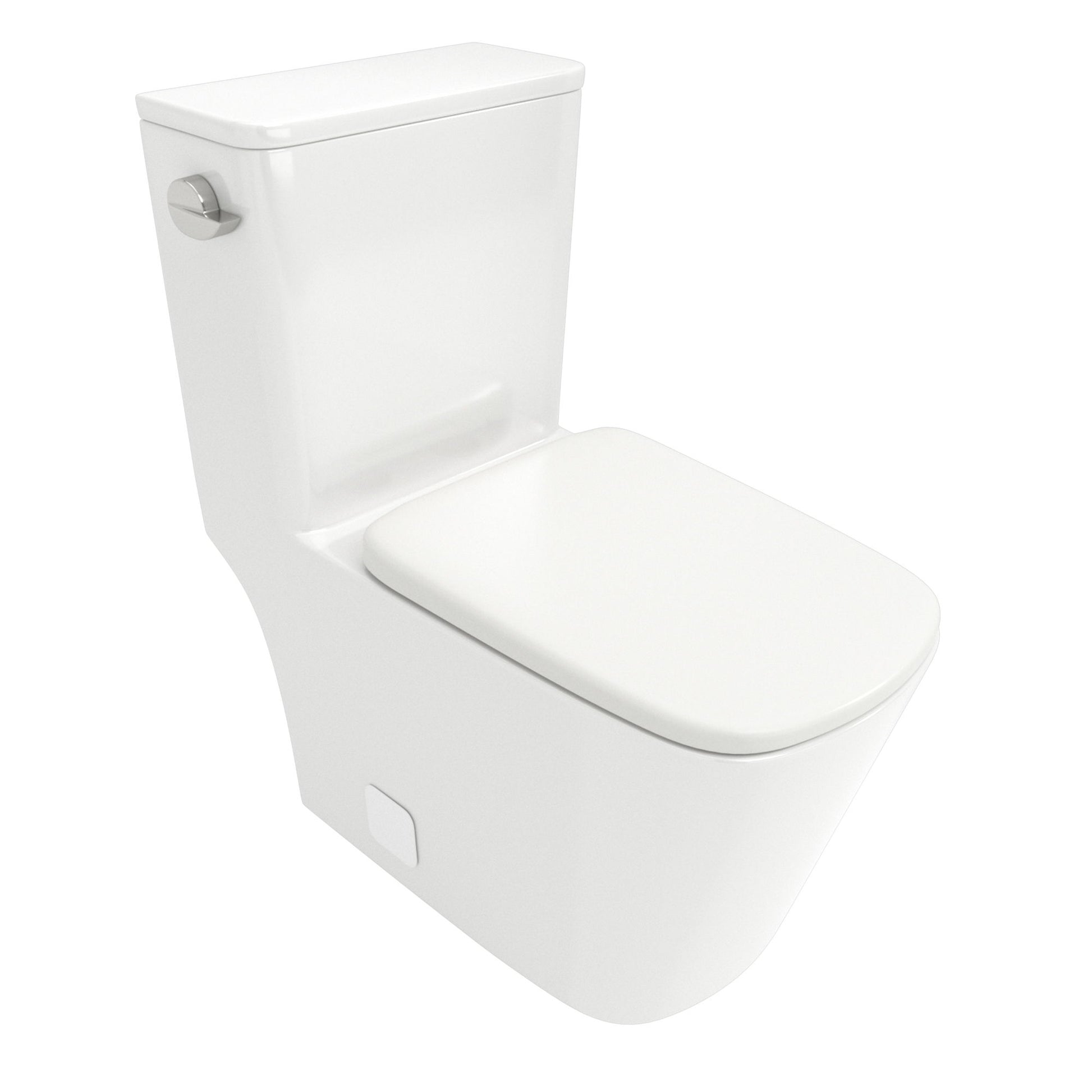 1 Piece Toilet With Single Flush And Soft Closing Seat - White Daily Nest