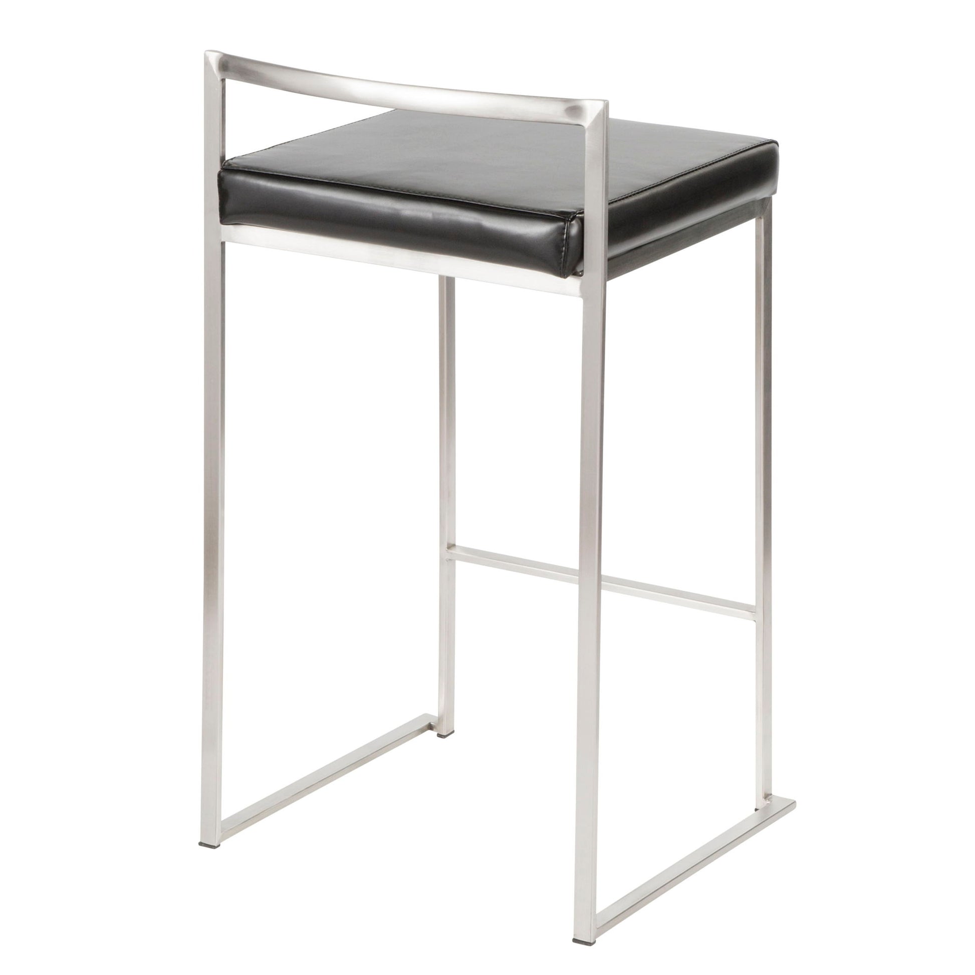 Fuji - Contemporary, Stackable Elegant Counter Stool (Set of 2) Lumi Source