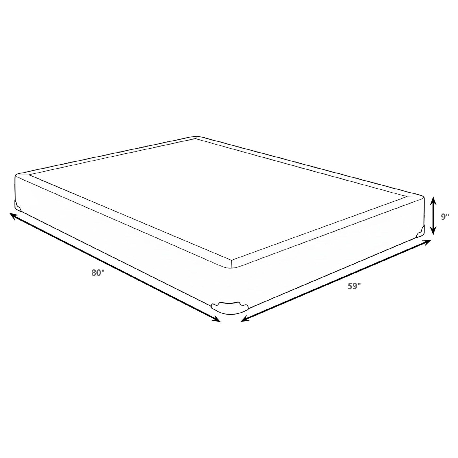 Standard Box Spring Foundation With Handcrafted Slat Support And Kara-Guard Padding Furniture Max