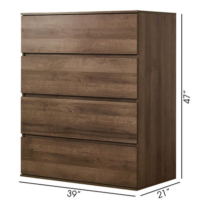 Liv - 4 Drawer Contemporary Wood Chest Home Essentials