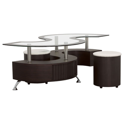 Marley - 3 Piece Coffee Table And Stools Set Furniture Max