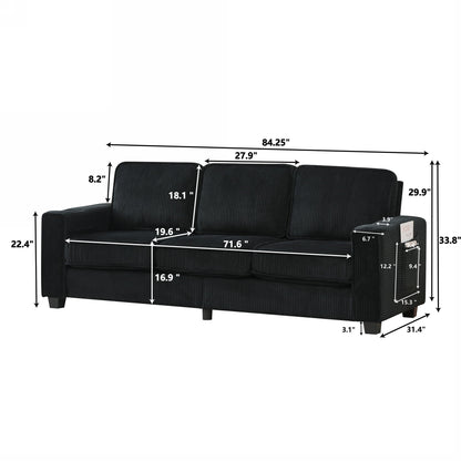 3 Seater Compact Sofa For Living Room Home Essentials