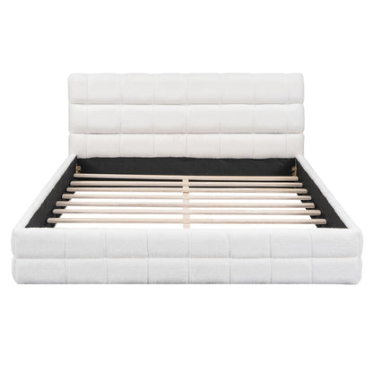 Upholstered Platform Bed With Headboard Dreamland