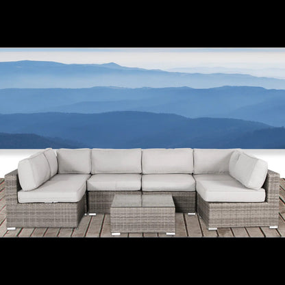 Outdoor Wicker Seating Group With Cushions LSI Patio Furniture