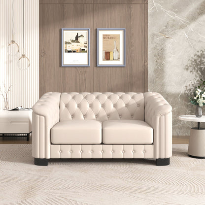 Upholstered Loveseat Sofa With Thick Removable Seat Cushion Hearth and Haven