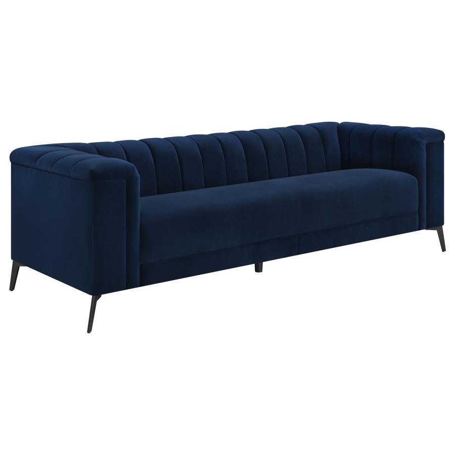 Chalet - Upholstered Tuxedo Arm Tufted Sofa Set CoasterEssence